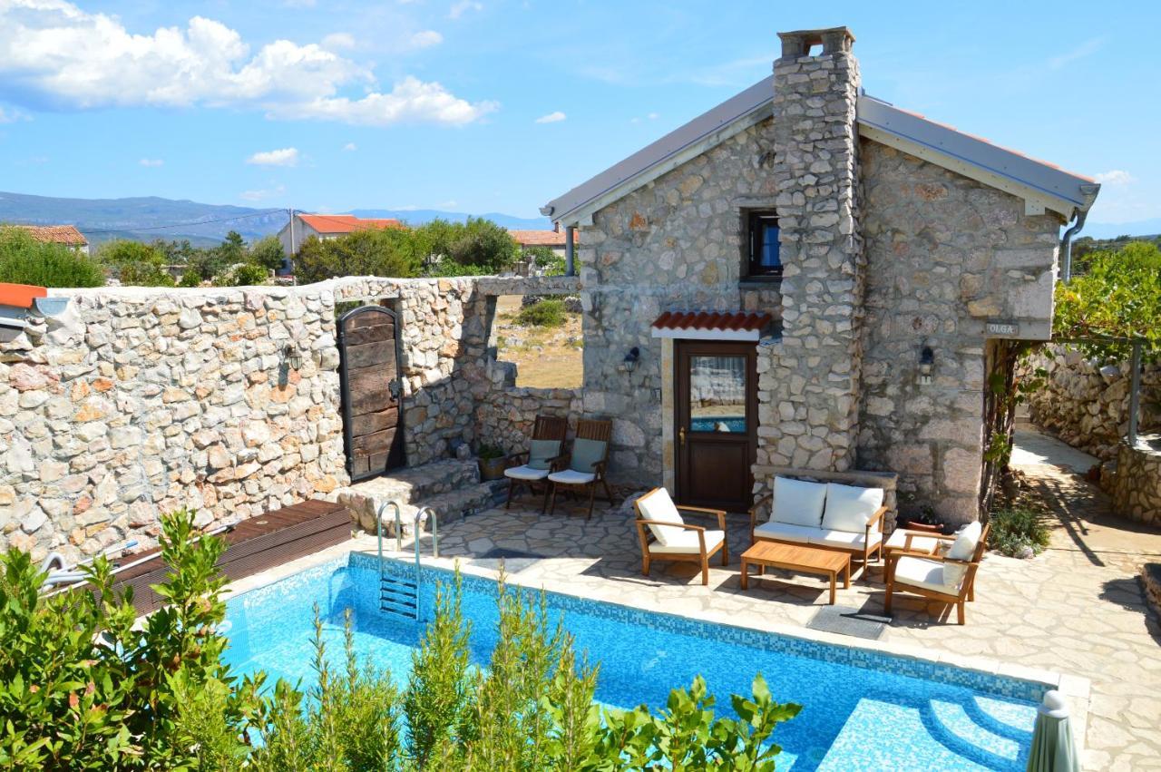 Three Sisters, Absolutely Unique Stone Houses, 200 M From The Beach Rudine  Buitenkant foto